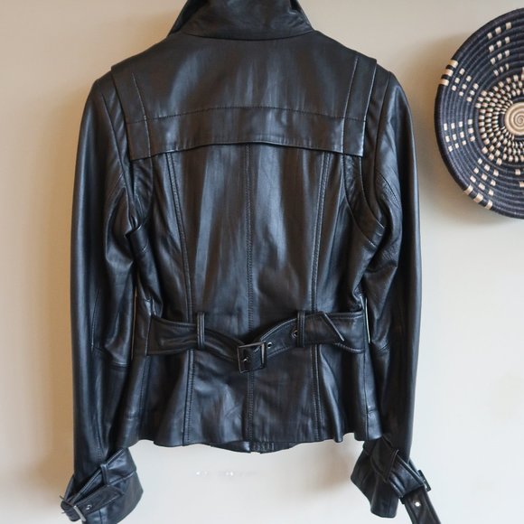 Basically New Leather Jacket - Picture 4 of 8